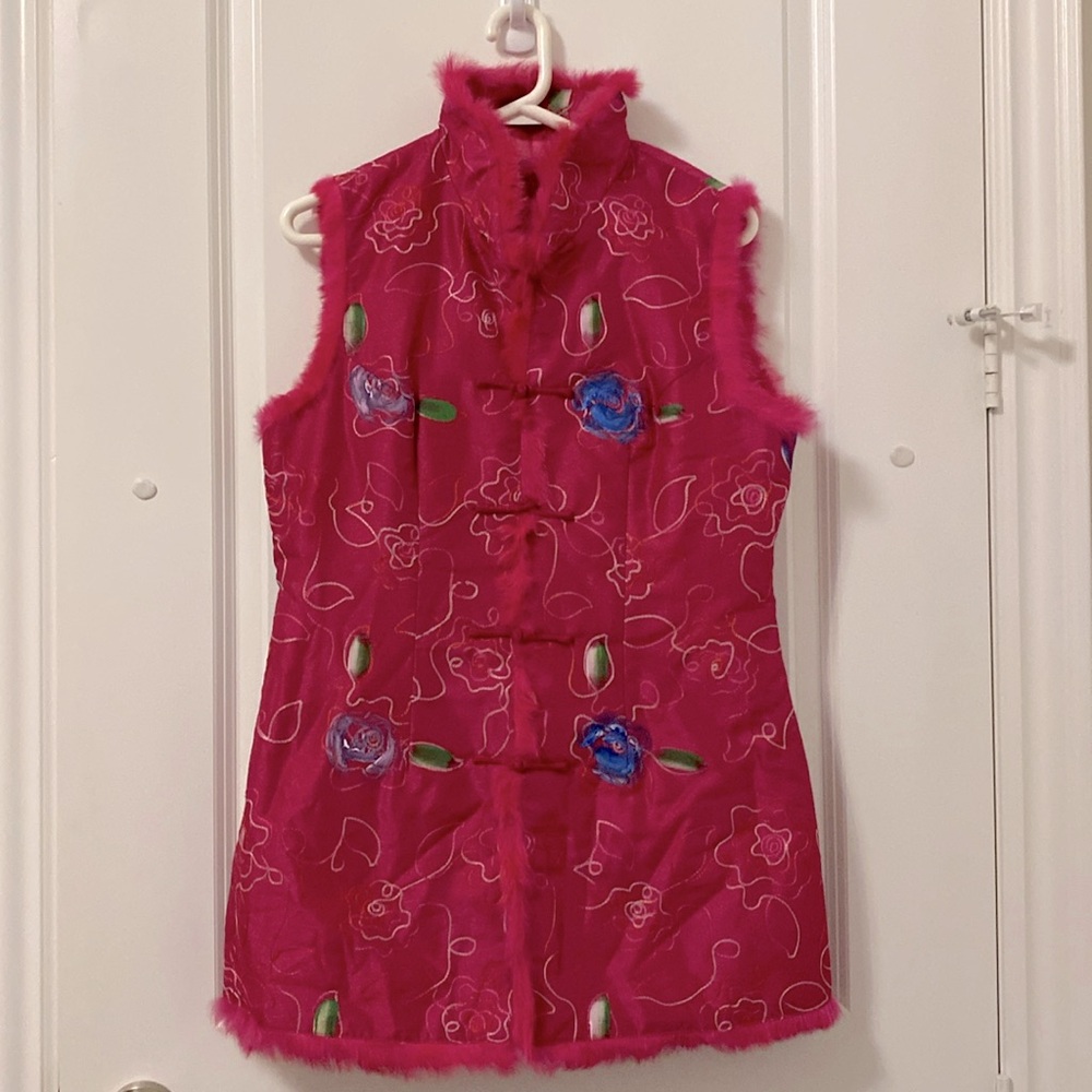 Lunar New Year Fuschia Vest